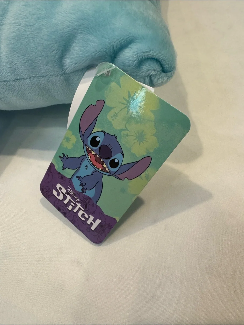 Disney Lilo & Stitch Plush Pillow Blue 3D Ears Decorative Throw Pillow NWT